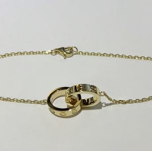 Cartier love double mini ring bracelet in gold